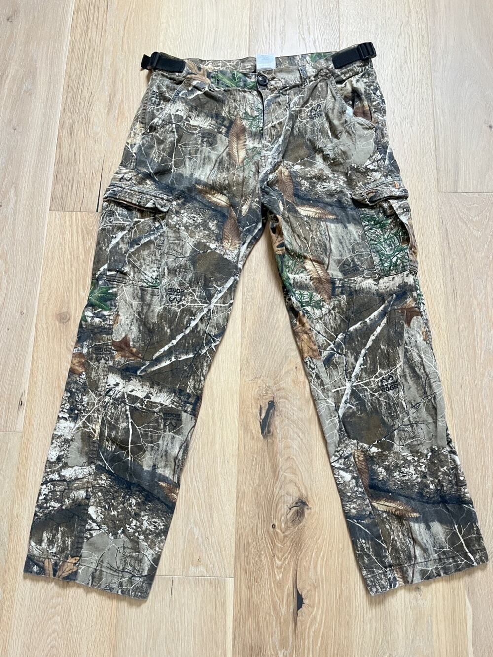 Realtree Edge Camouflage Cargo Pants Men's M Hunting Utility Outdoor Hiking Camo